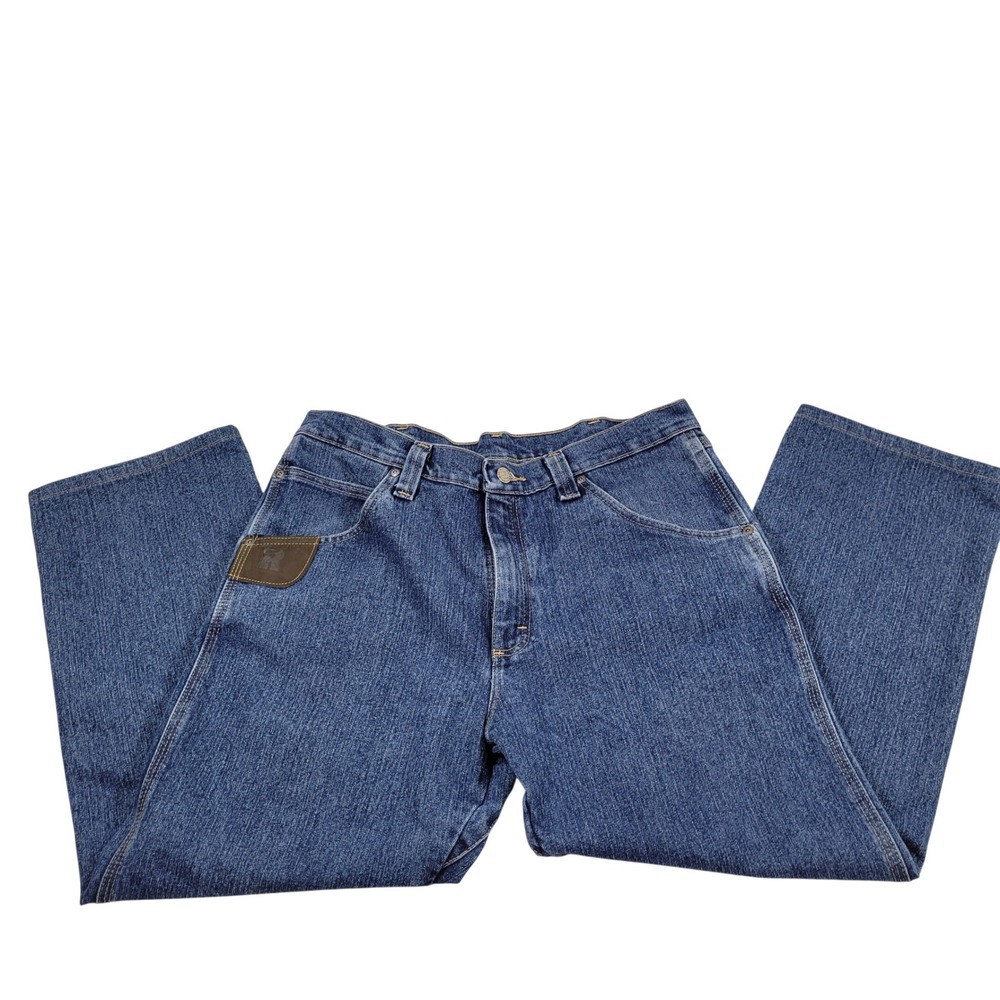 Wrangler Riggs Workwear Jeans Mens 34x30 Blue‎ Excellent Straight Leg 3WAC5MS